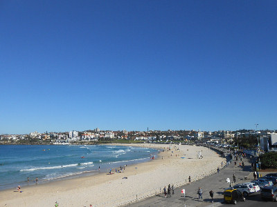 Bondi Beach on Blue Day