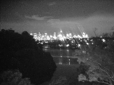 Skyline Webcam showing Night Monochrome Image